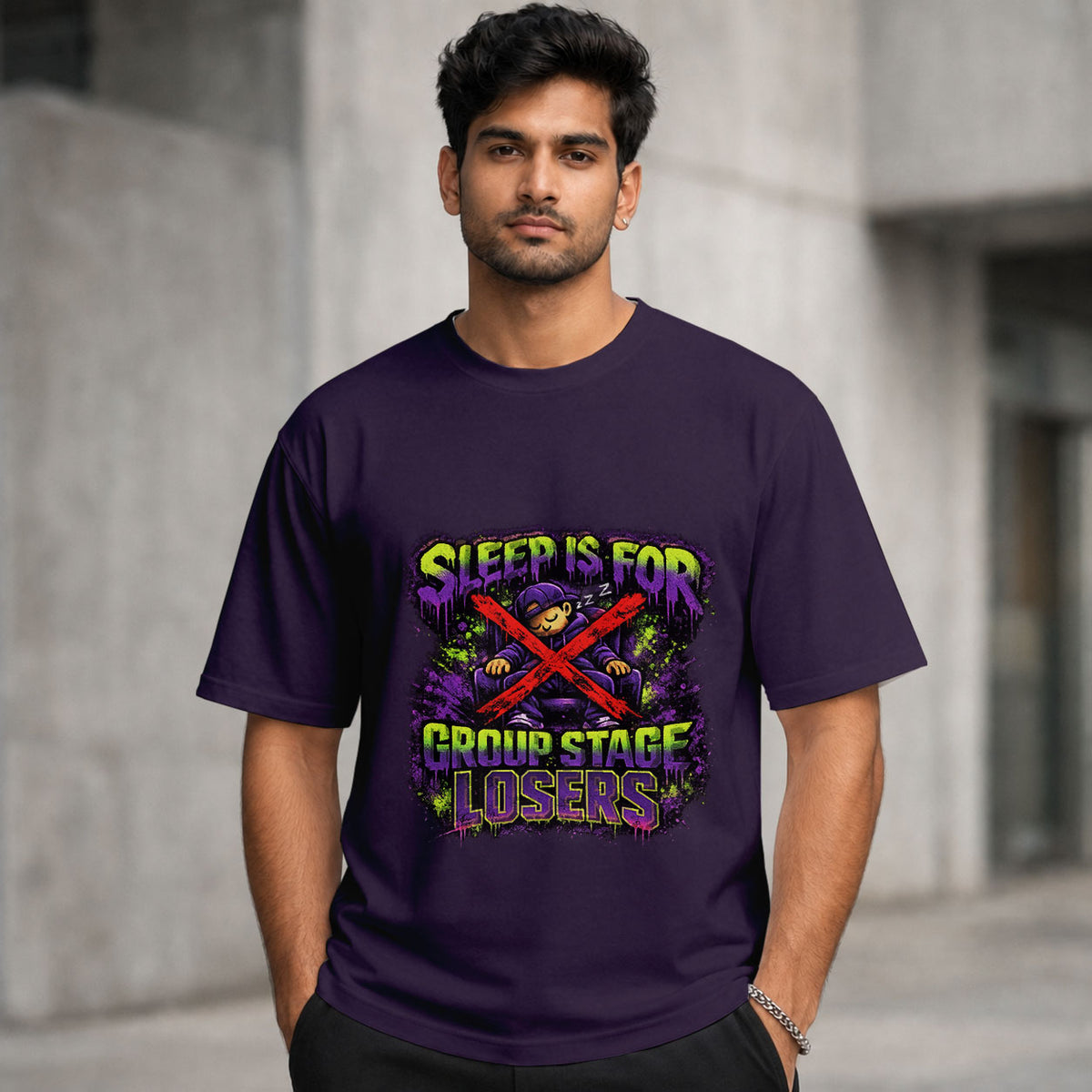 Sleep Is For Group Stage Losers | Regular Crew Neck Tee