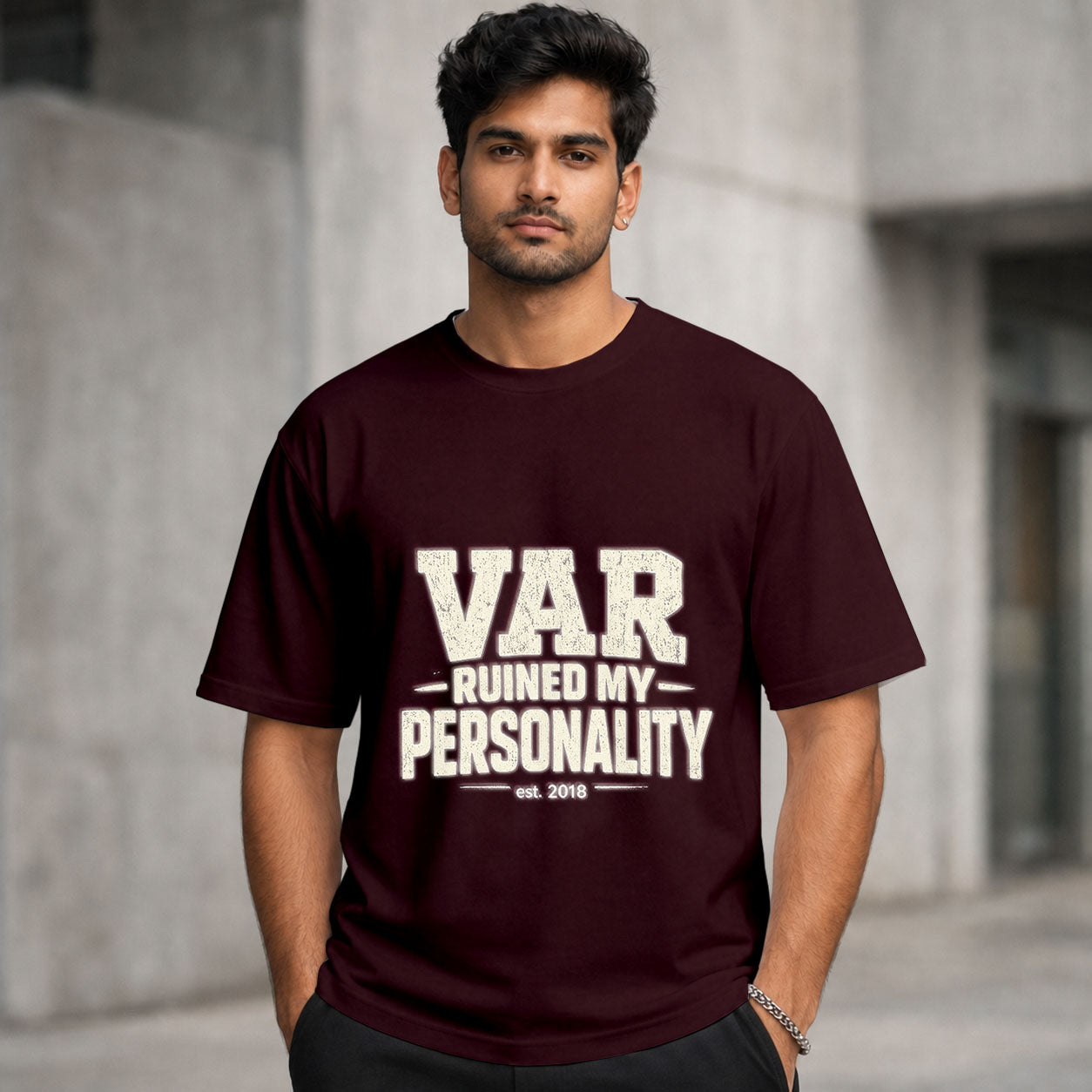 VAR Ruined My Personality | Regular Crew Neck Tees