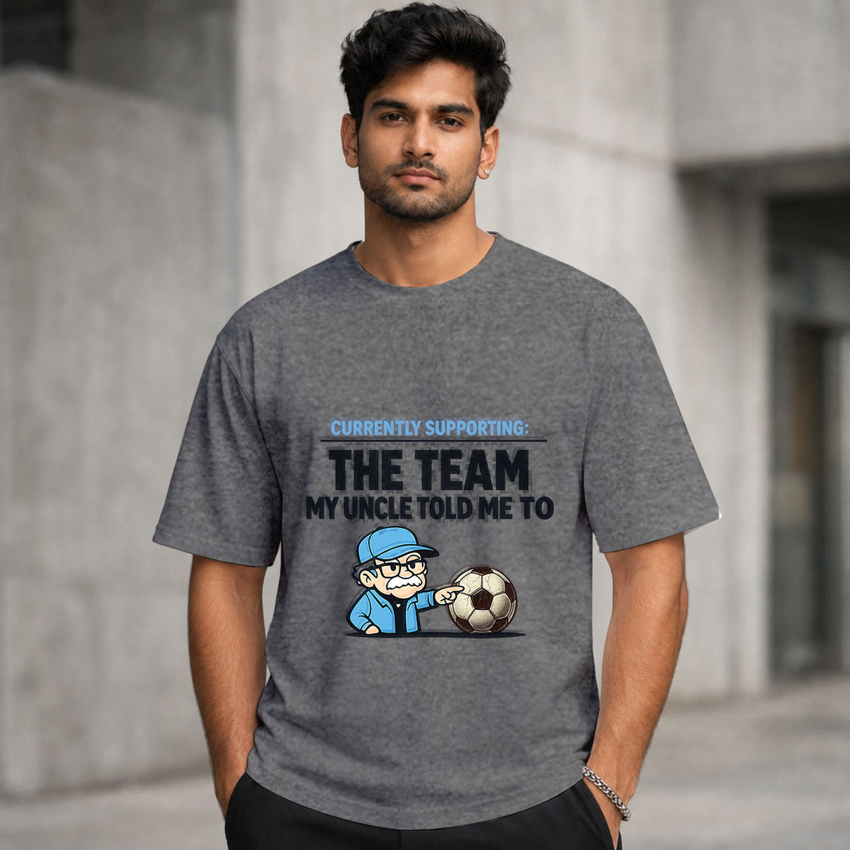 Currently Supporting: Whoever My Uncle Told Me To | Regular Crew Neck Tees