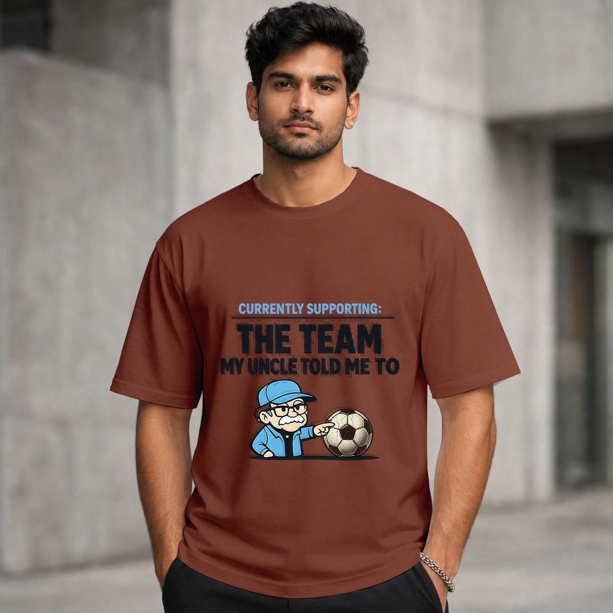 Currently Supporting: Whoever My Uncle Told Me To | Regular Crew Neck Tees