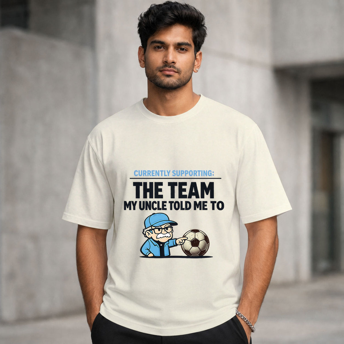 Currently Supporting: Whoever My Uncle Told Me To | Regular Crew Neck Tees