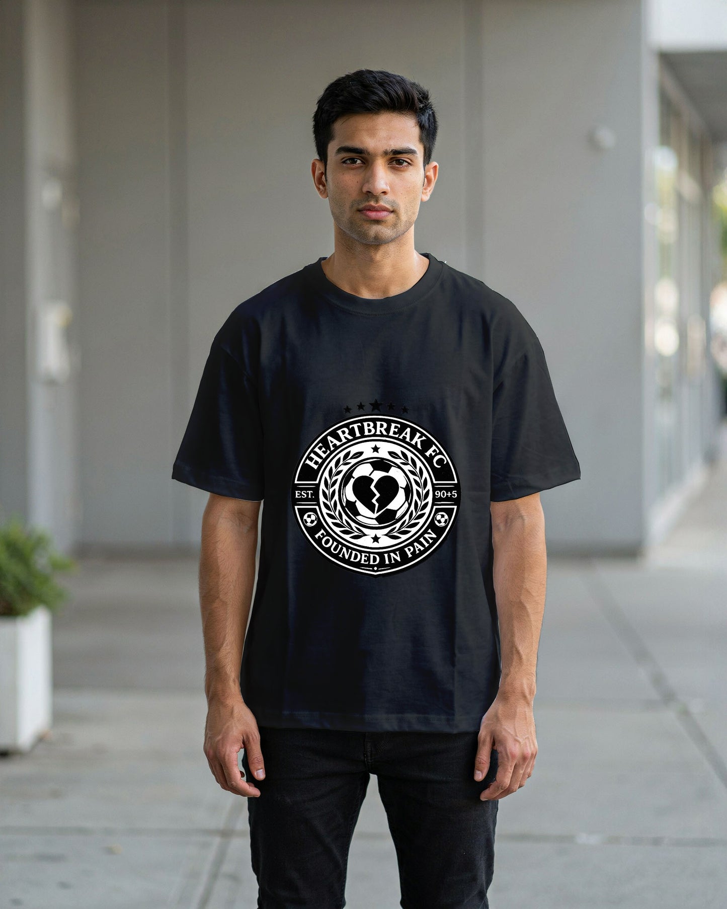 Heartbreak FC Crest | Oversized Graphic Tee