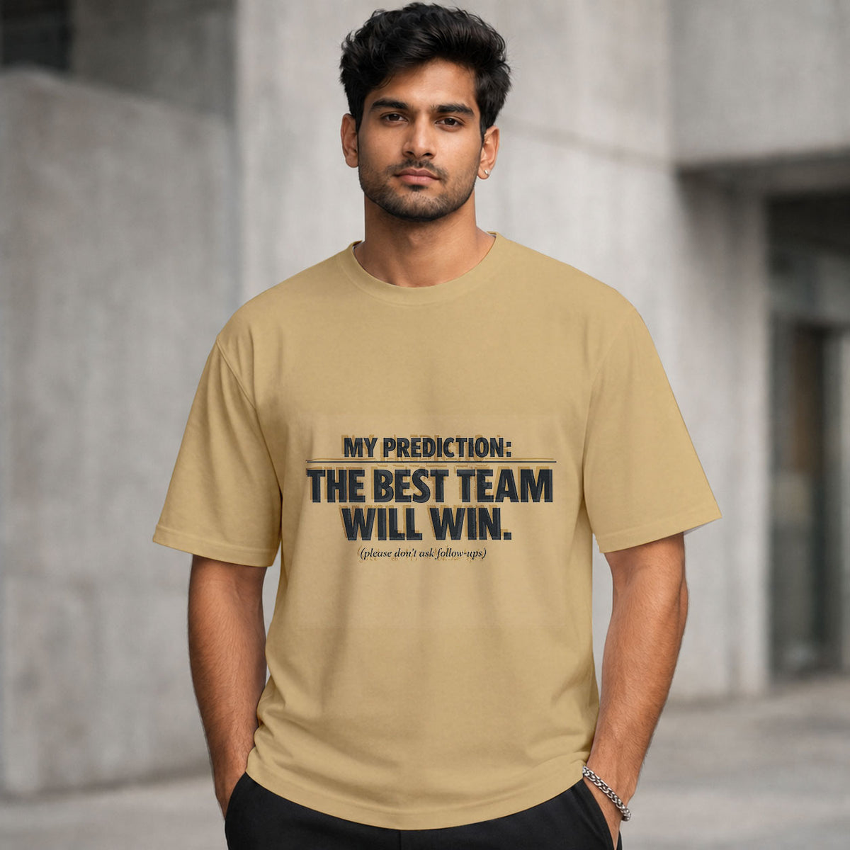My Prediction: The Best Team Wins (No Follow-Up Questions) | Regular Crew Neck Tees