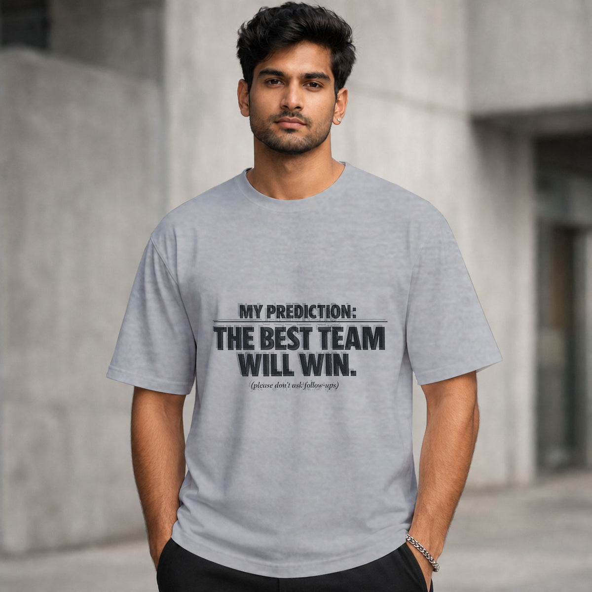 My Prediction: The Best Team Wins (No Follow-Up Questions) | Regular Crew Neck Tees