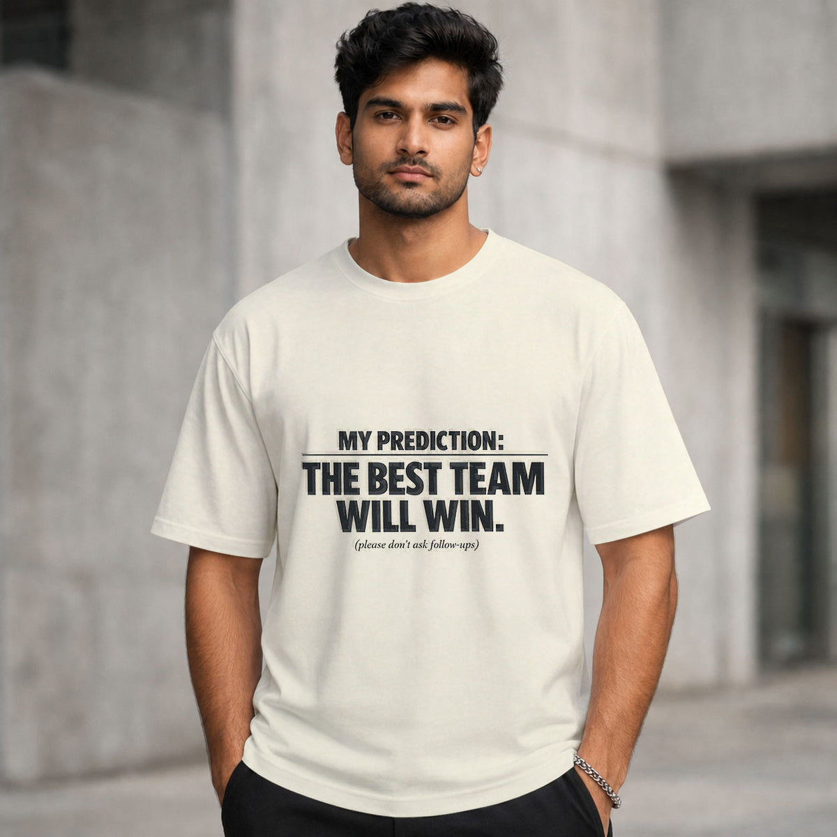 My Prediction: The Best Team Wins (No Follow-Up Questions) | Regular Crew Neck Tees