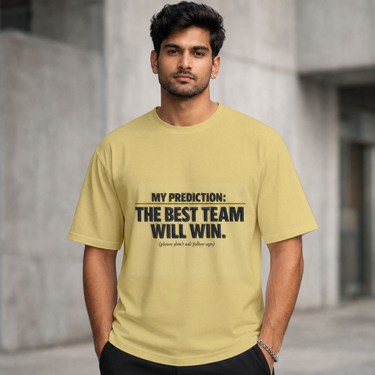 My Prediction: The Best Team Wins (No Follow-Up Questions) | Regular Crew Neck Tees
