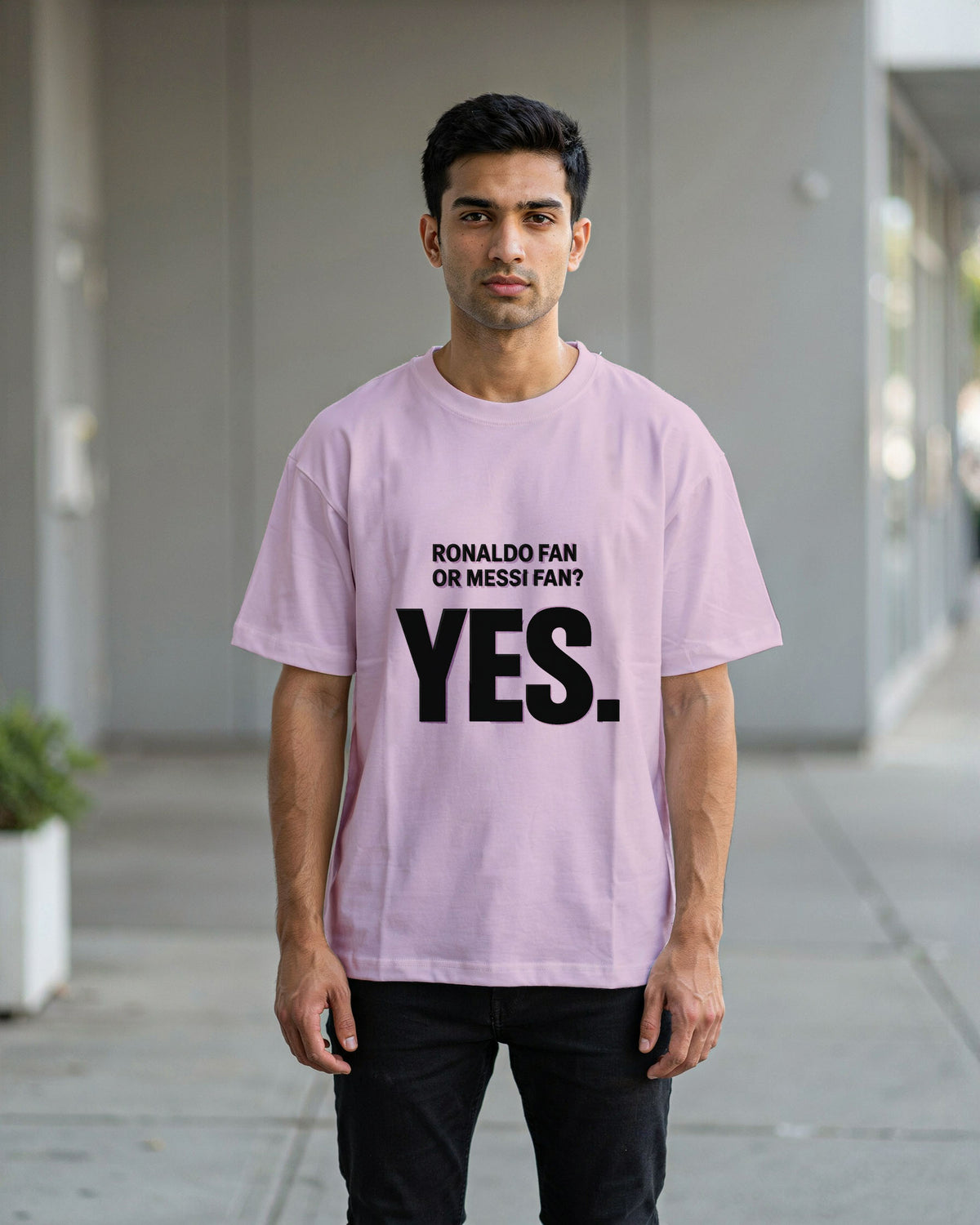 Ronaldo or Messi? Yes | Oversize Football Tees