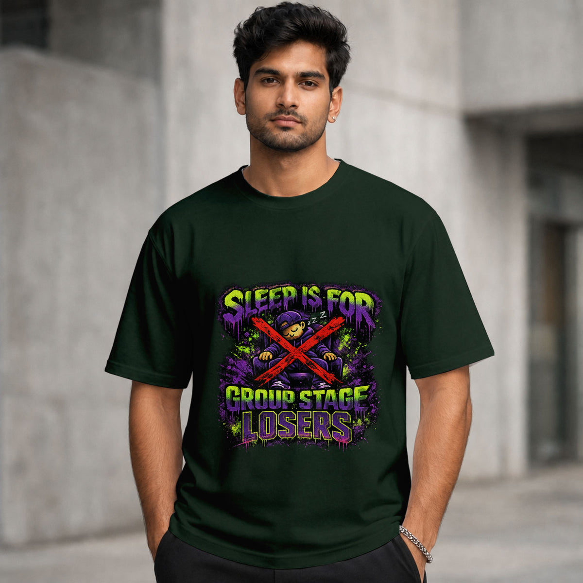 Sleep Is For Group Stage Losers | Regular Crew Neck Tee