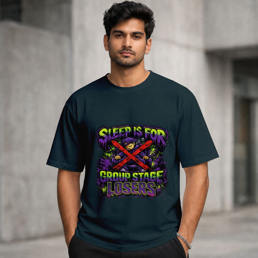 Sleep Is For Group Stage Losers | Regular Crew Neck Tee