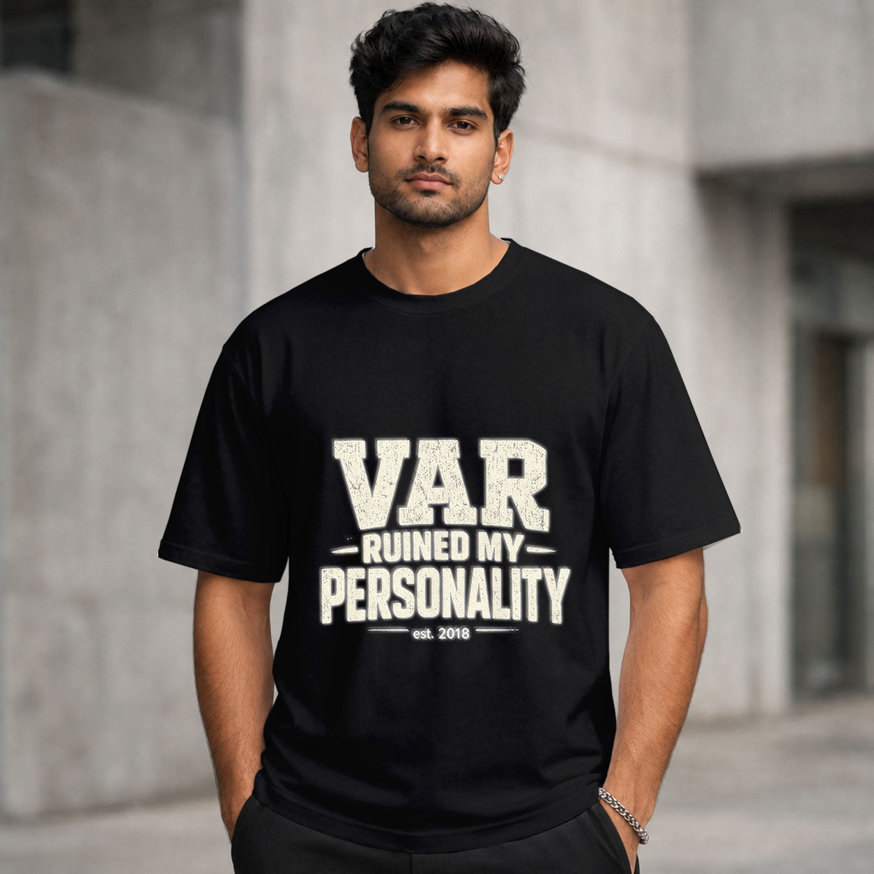 VAR Ruined My Personality | Regular Crew Neck Tees