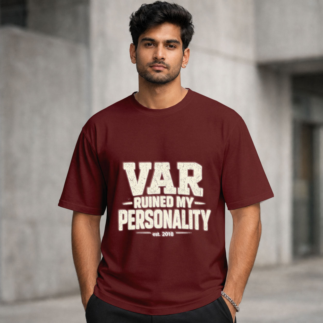 VAR Ruined My Personality | Regular Crew Neck Tees