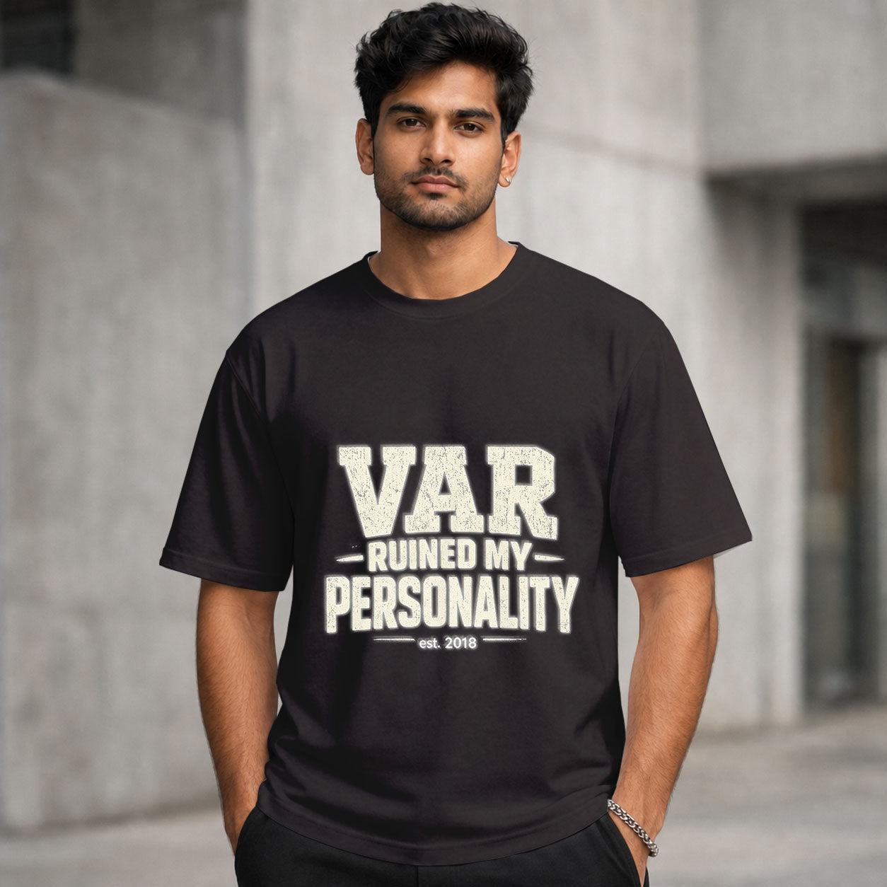 VAR Ruined My Personality | Regular Crew Neck Tees