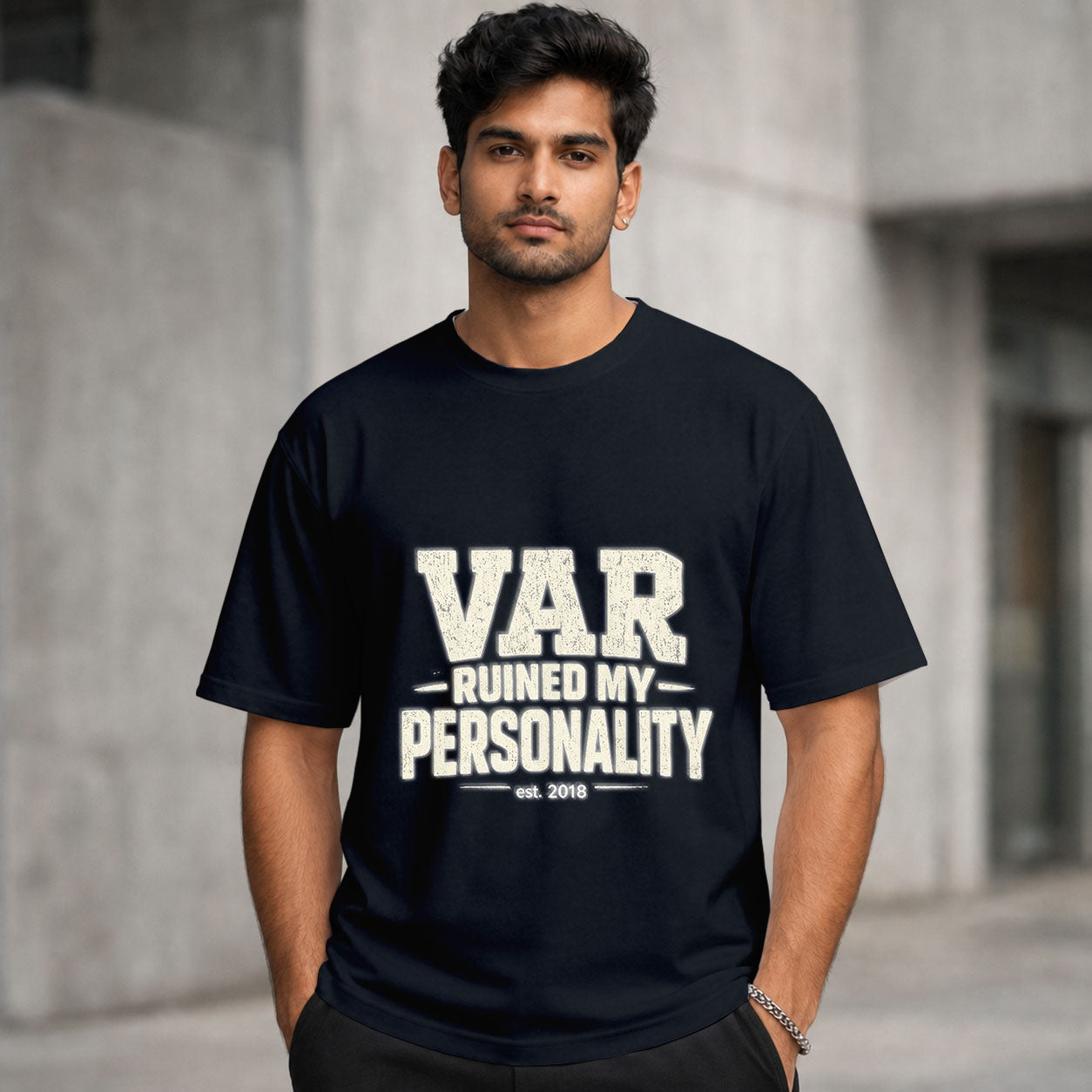 VAR Ruined My Personality | Regular Crew Neck Tees